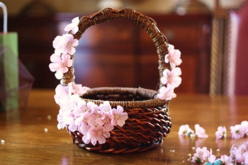 Pink Easter Basket Preperation 2