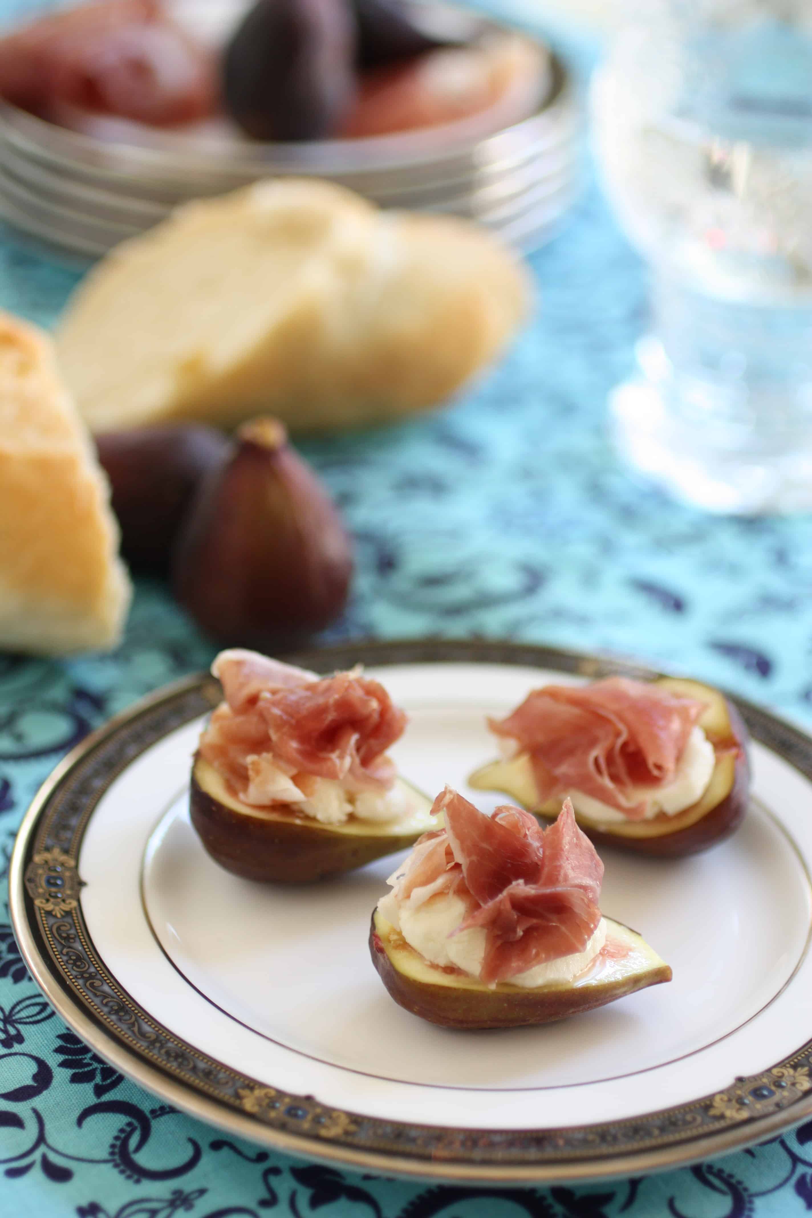 Prosciutto with Figs and Mascarpone