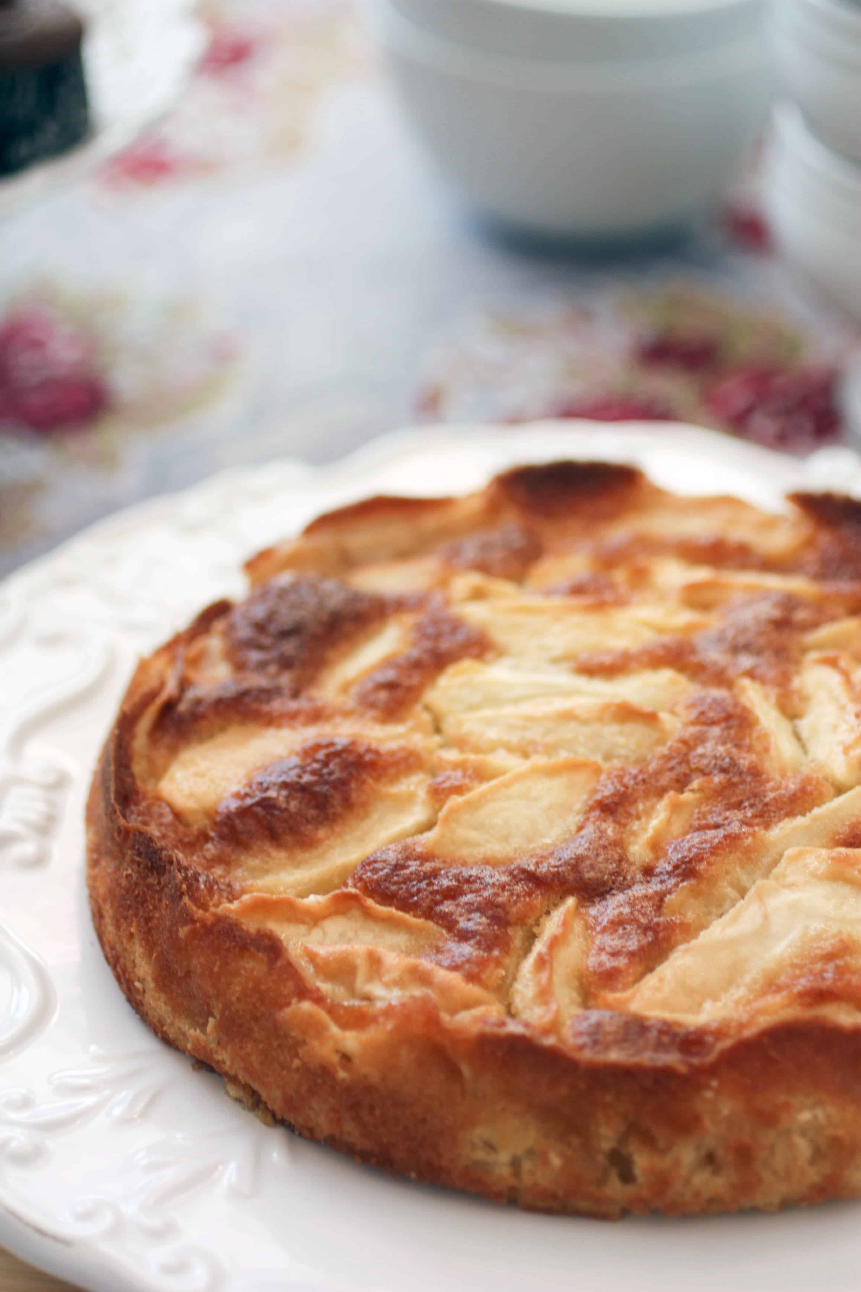 French Apple Cake | ForTheFeast.com #cake #french #apples