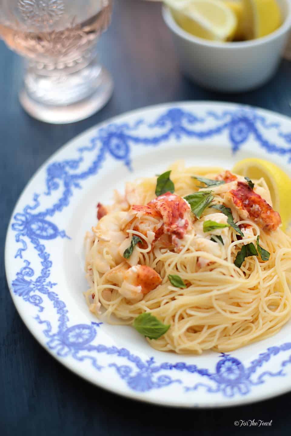 Lobster and Mascarpone Lemon Sauce ForTheFeast.com #lobster