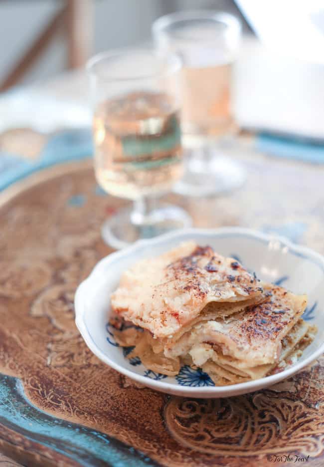 Ham and Ricotta Lasagne with Pesto