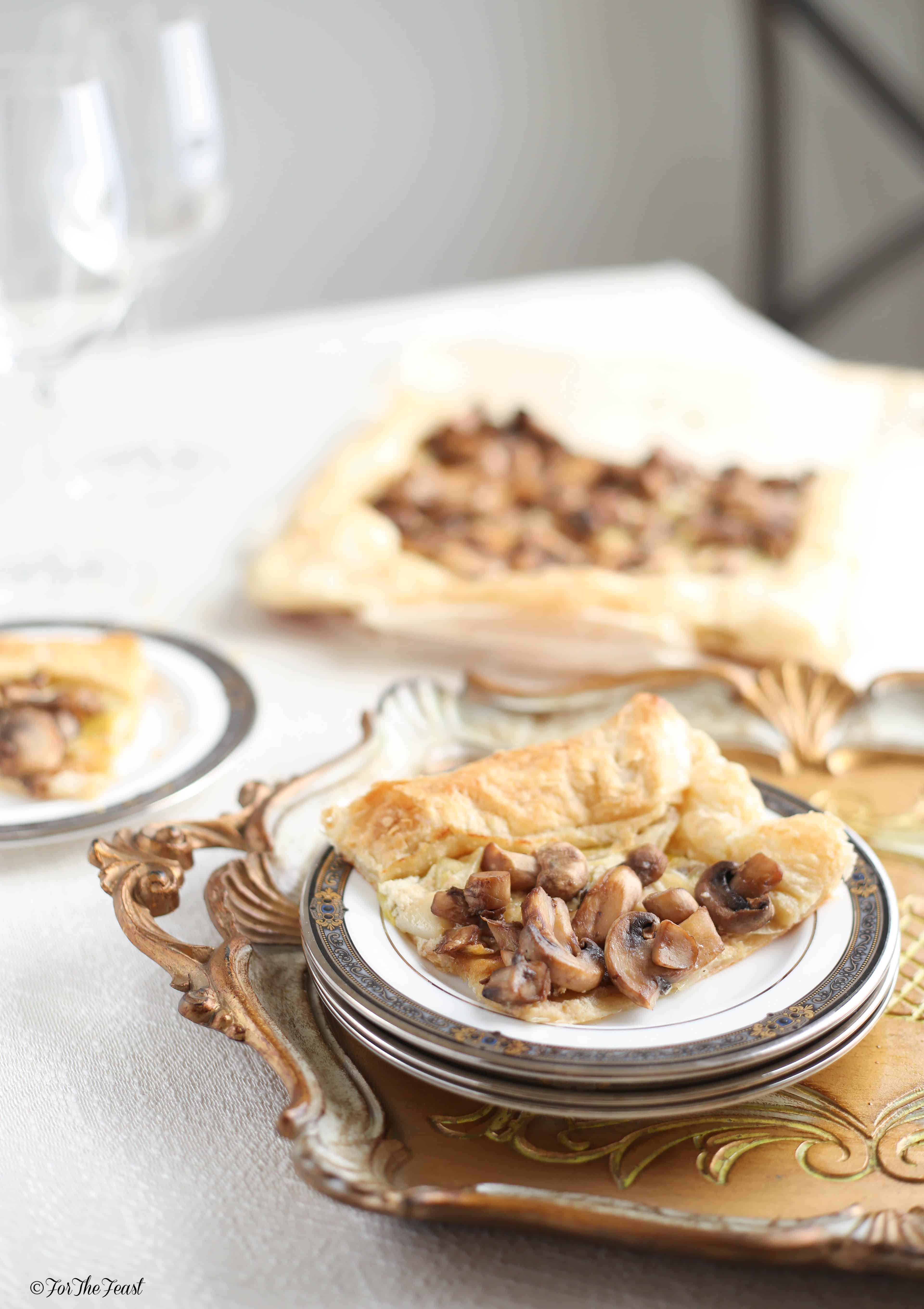 Mushroom Puff Pastry Tart