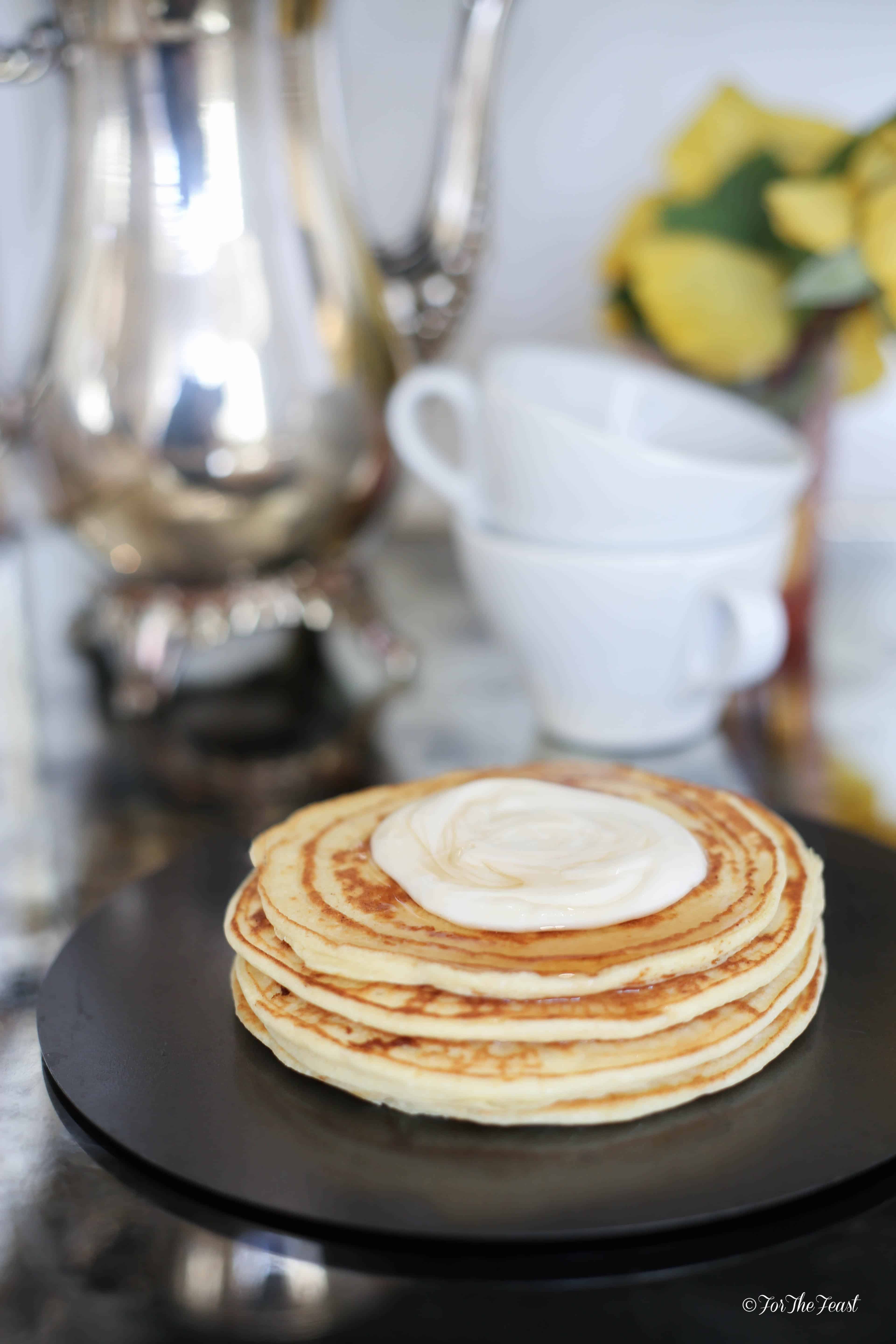 Ricotta Pancakes #ForTheFeast #recipe #breakfast