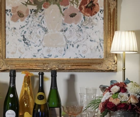 Franciacorta sparkling wine from Lake Iseo in Lombardy, Italy